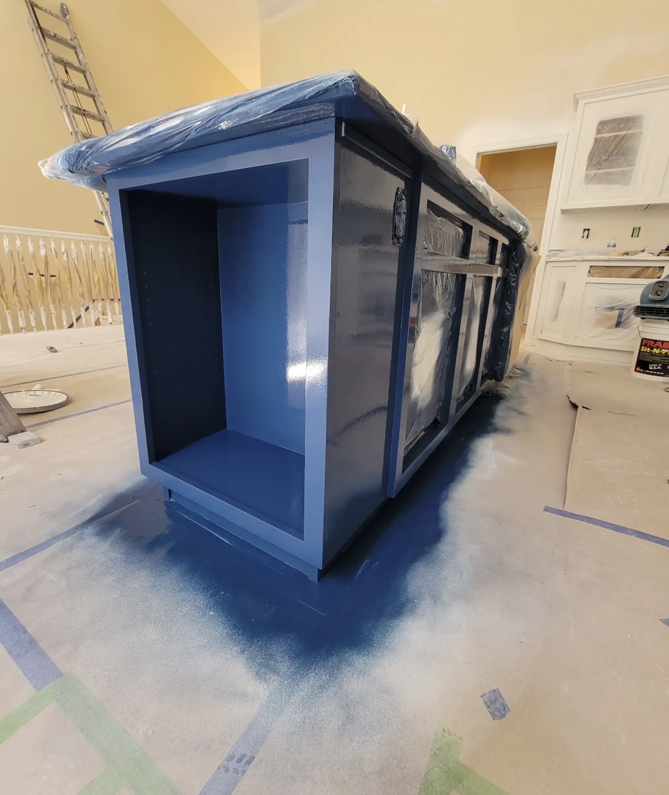 Jones & Sons cabinet painting and refinishing project.